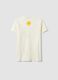 Children's white pure cotton T-shirt regular fit with print_4