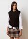 Brown wool-blend vest_1