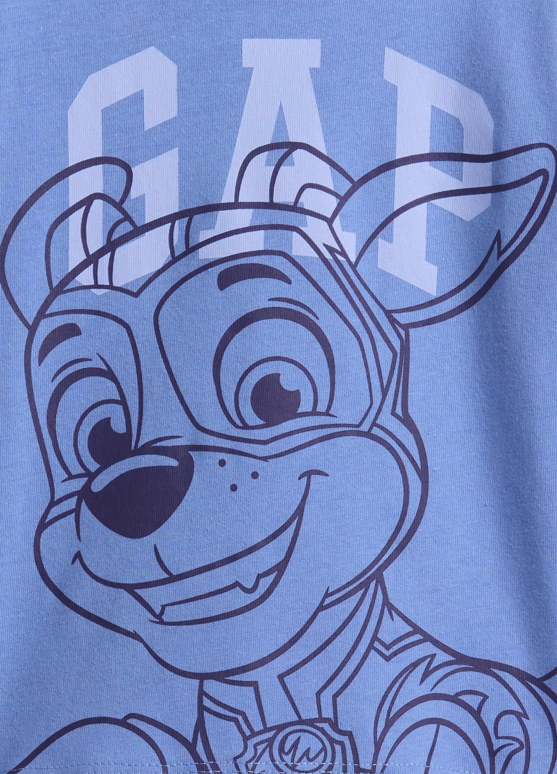 Blue T-shirt with GAP character print