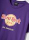 Purple Hard Rock Cafe logo T-shirt in pure cotton, regular fit_1