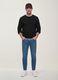 Light blue slim-fit cotton and viscose blend jeans_0