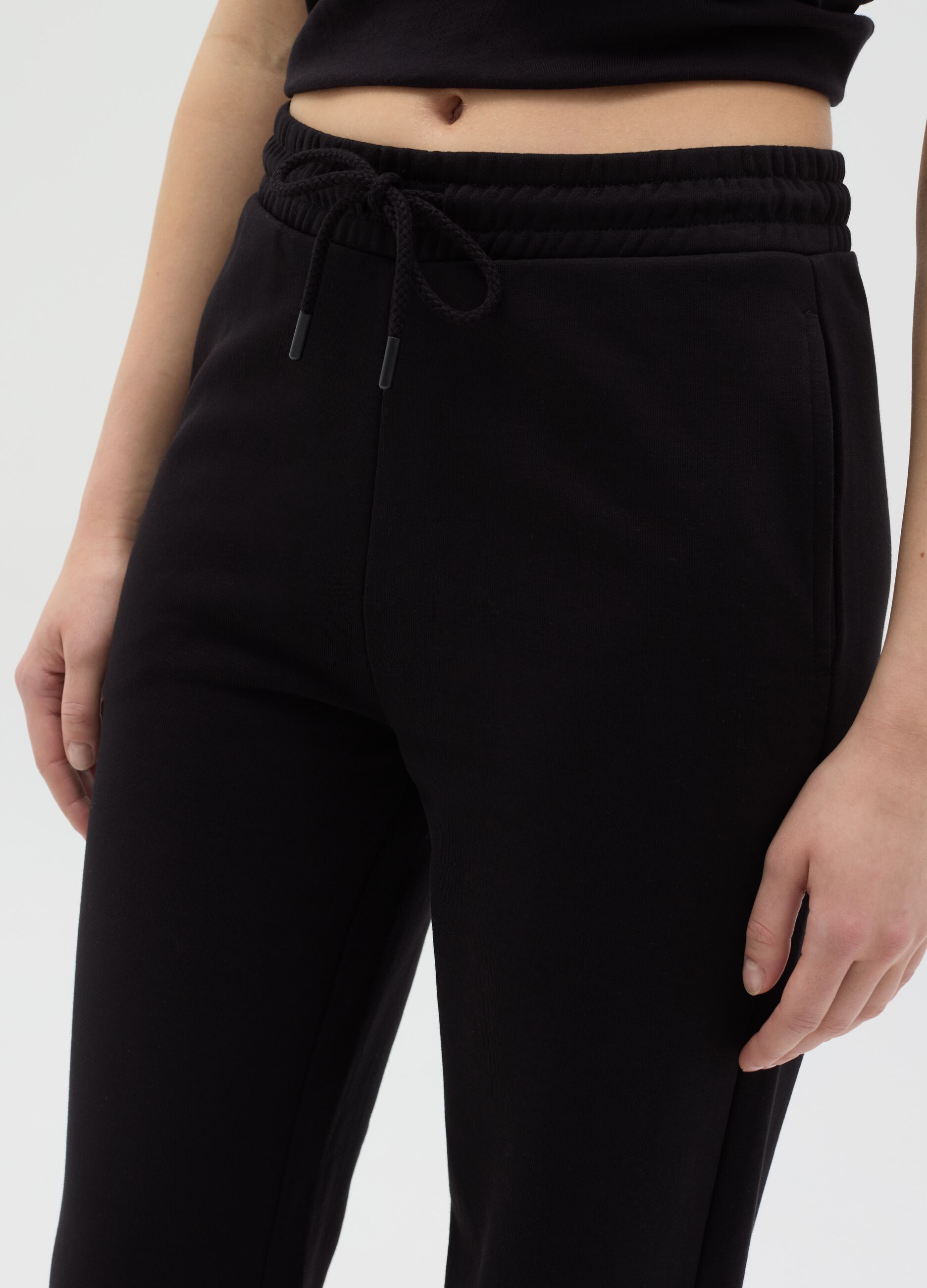 Essential straight-fit joggers with drawstring