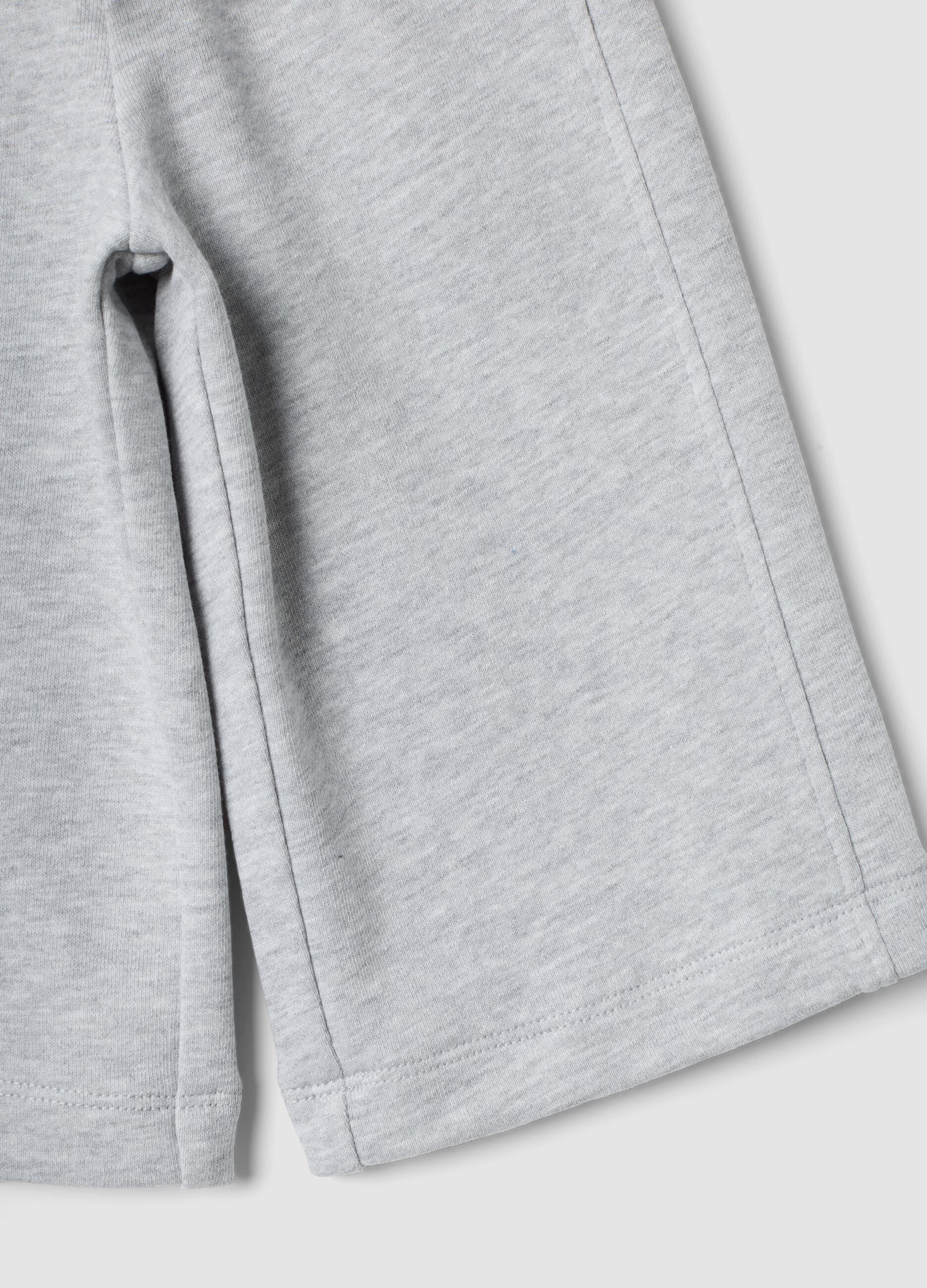 Grey organic cotton culotte trousers