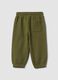 Green pure cotton jogger trousers with car print for boys_1