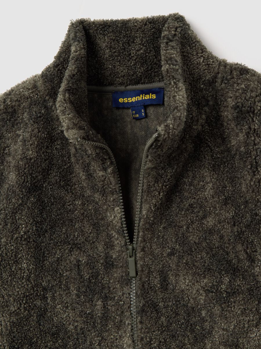 Green Regular Fit Zip Hoodie_5