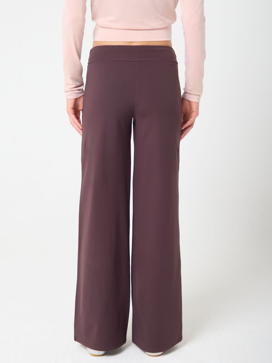 High-waisted wide leg trousers with zipped pockets ALTAVIA STUDIO_2