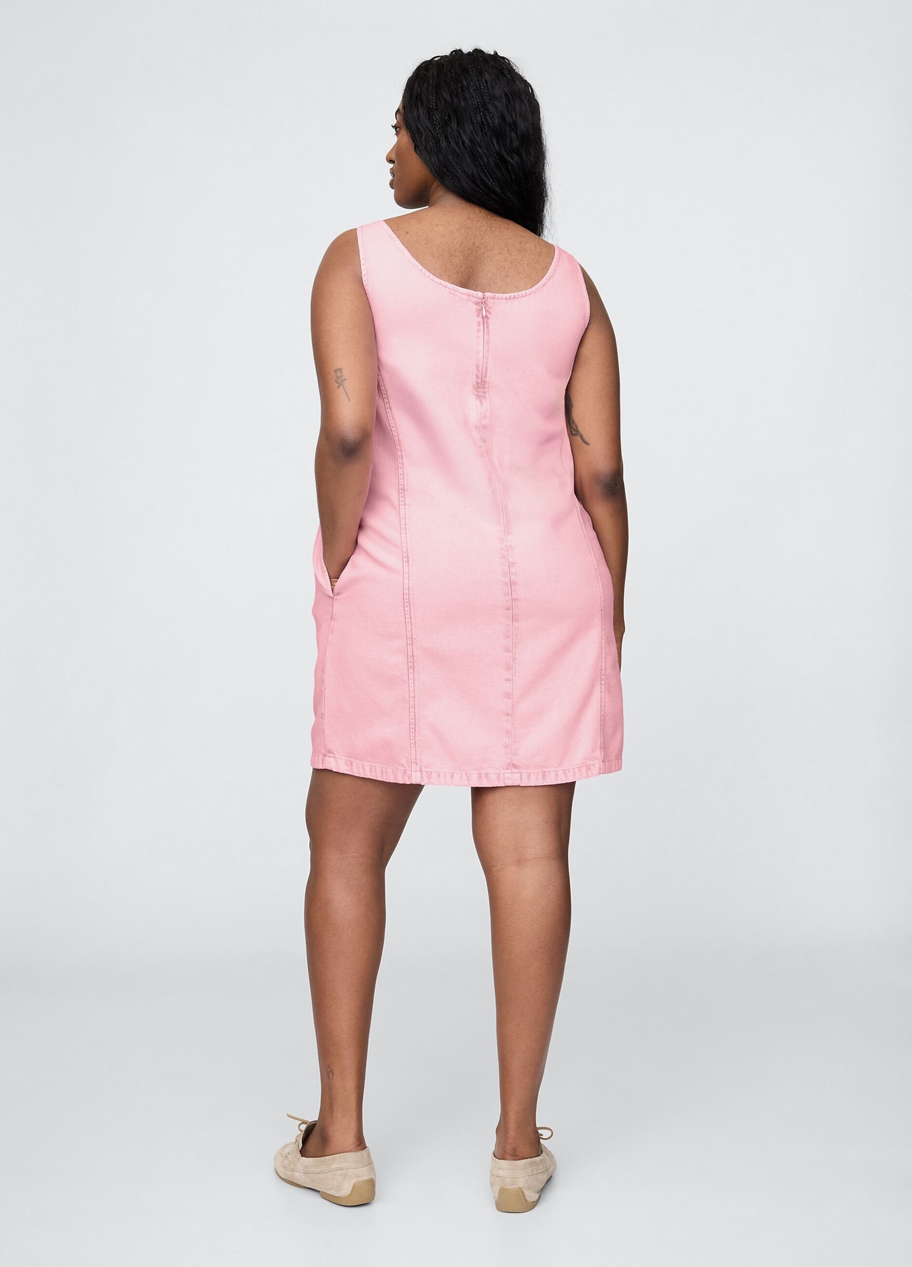 Sleeveless Pink Summer Dress