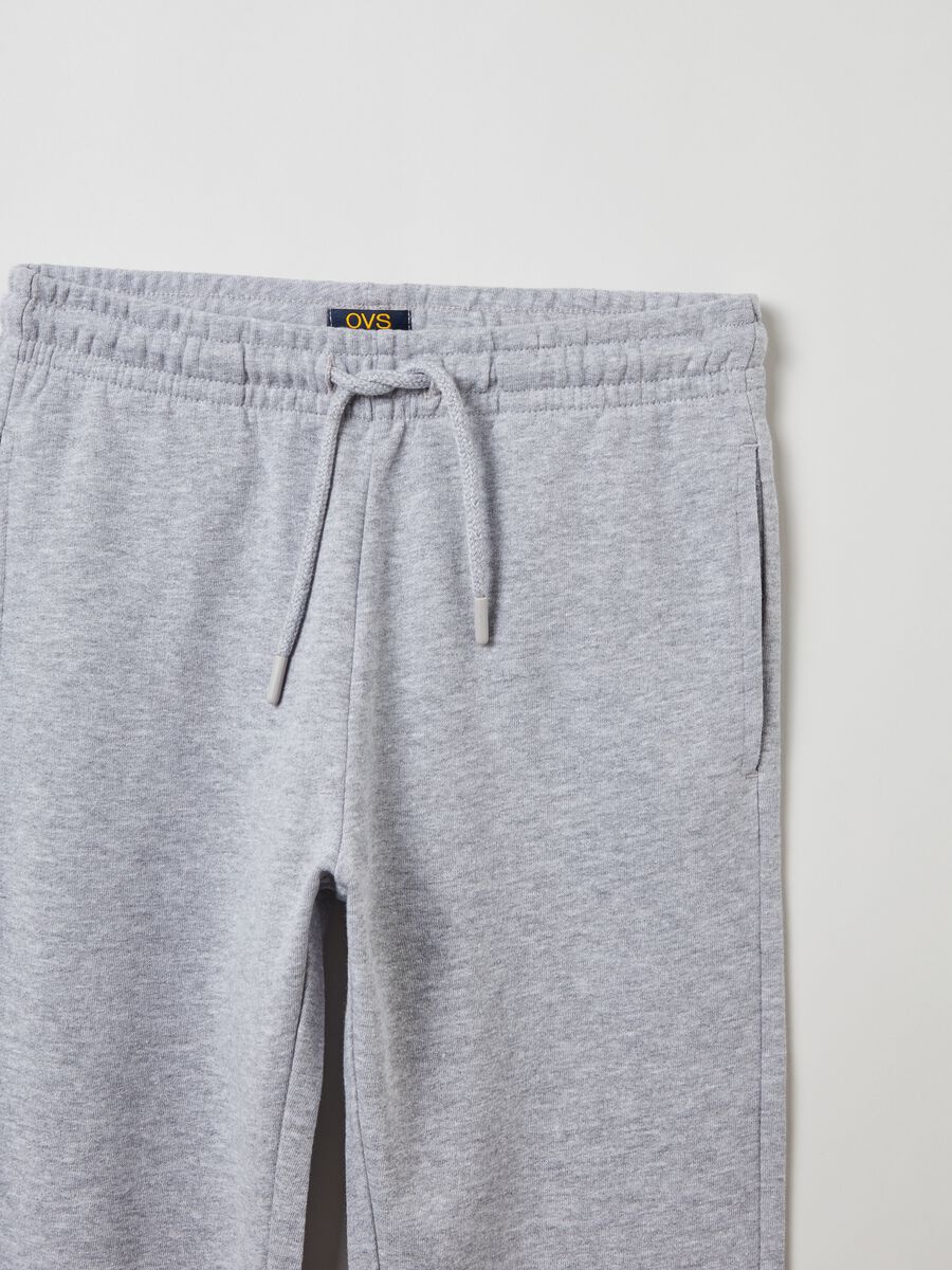 Joggers in felpa con coulisse_0