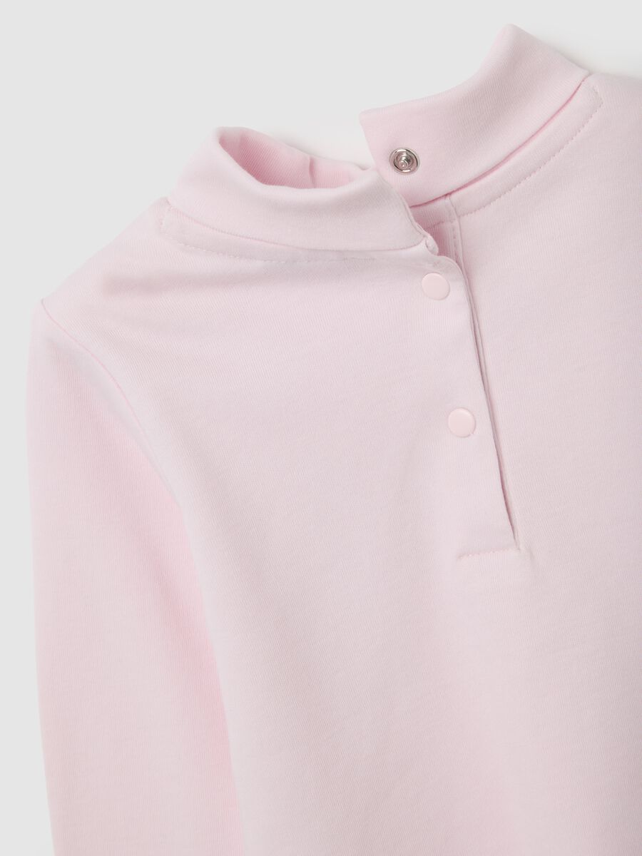 Girls' regular fit pink pure cotton t-shirt_3