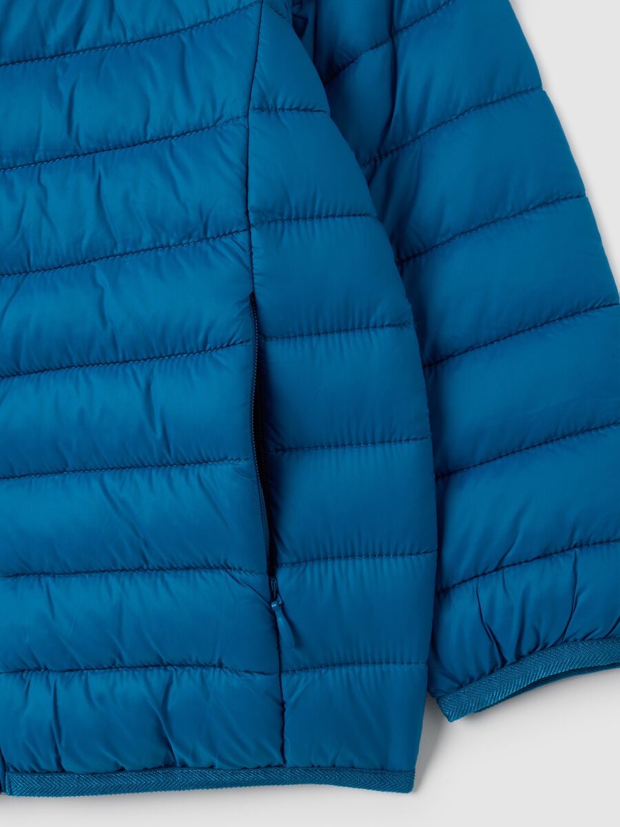 Giacca da bambino in misto azzurro regular fit_2