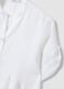 White pure linen dress with Mandarin collar, regular fit_5