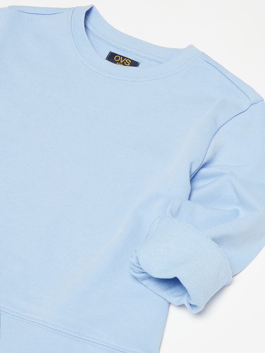 Solid colour sweatshirt in French terry_2