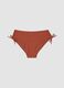 Slip da mare elasticizzato arancioni con dettagli arricciati_4