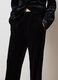 Black Velvet Flare Fit Trousers_3