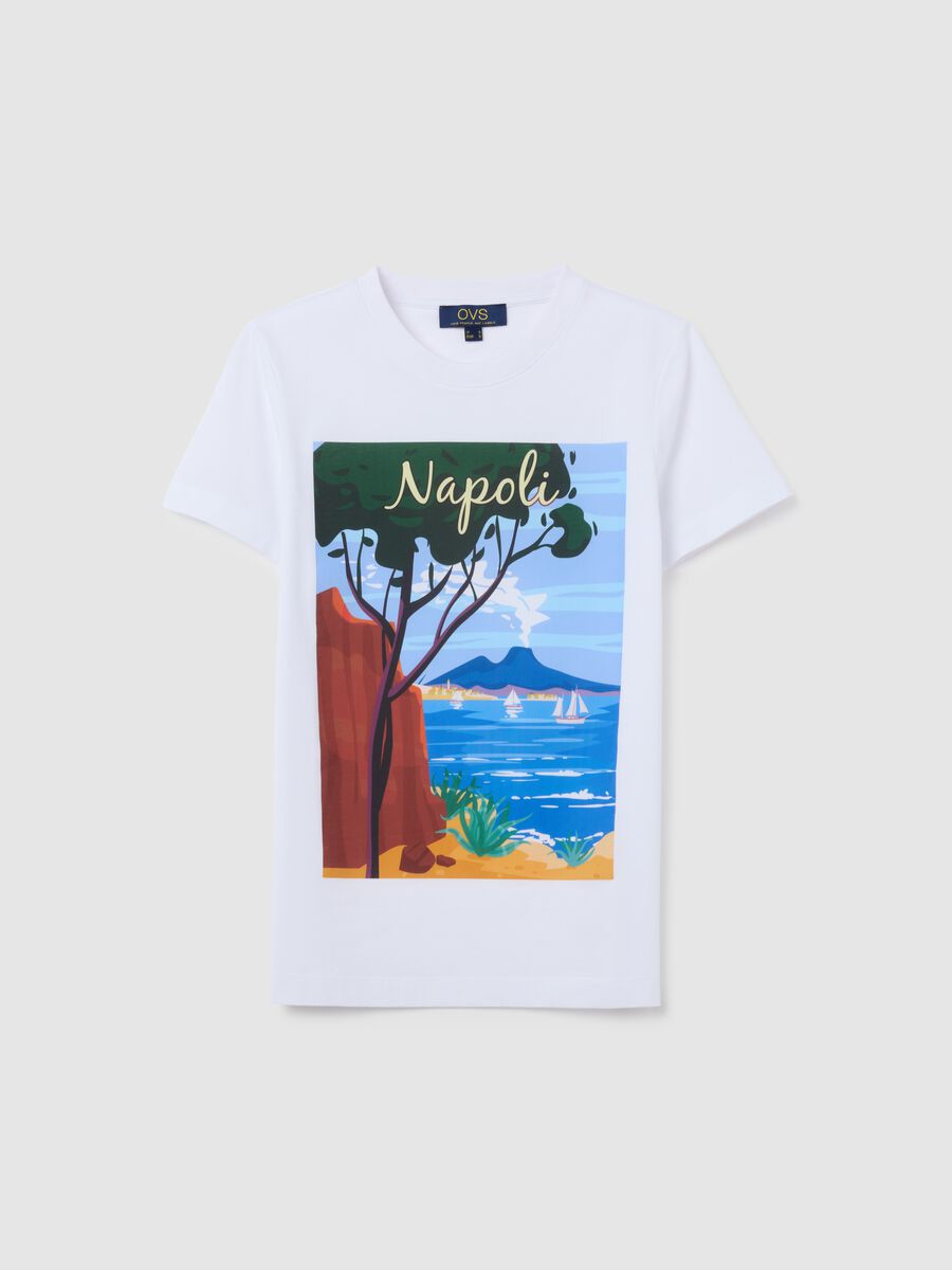 Women's pure cotton white T-shirt_0