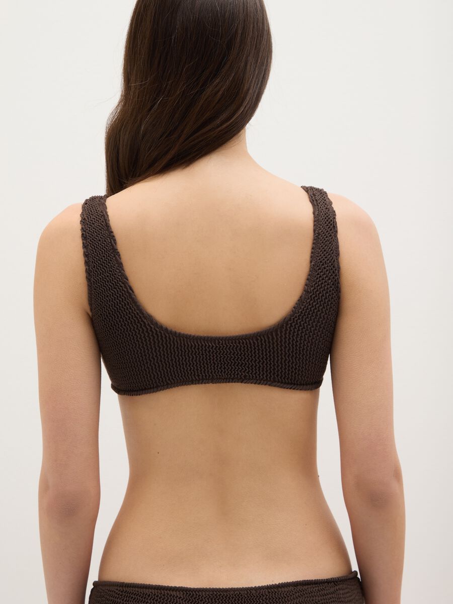 Women's brown stretch blend bikini_4