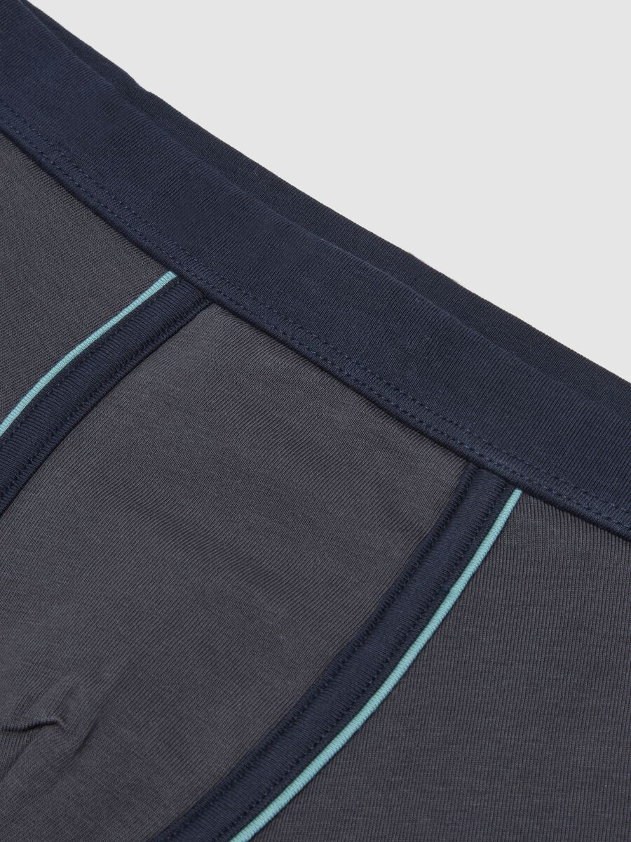 Boys' Blue Stretch Cotton Boxers_2