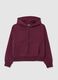 Girl's purple pure cotton hoodie regular fit_3