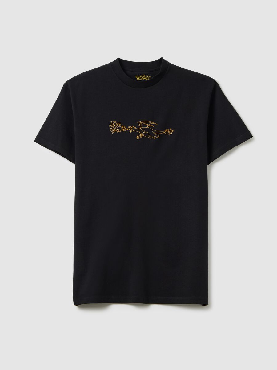 Black Manga Logo Cotton T-shirt_4