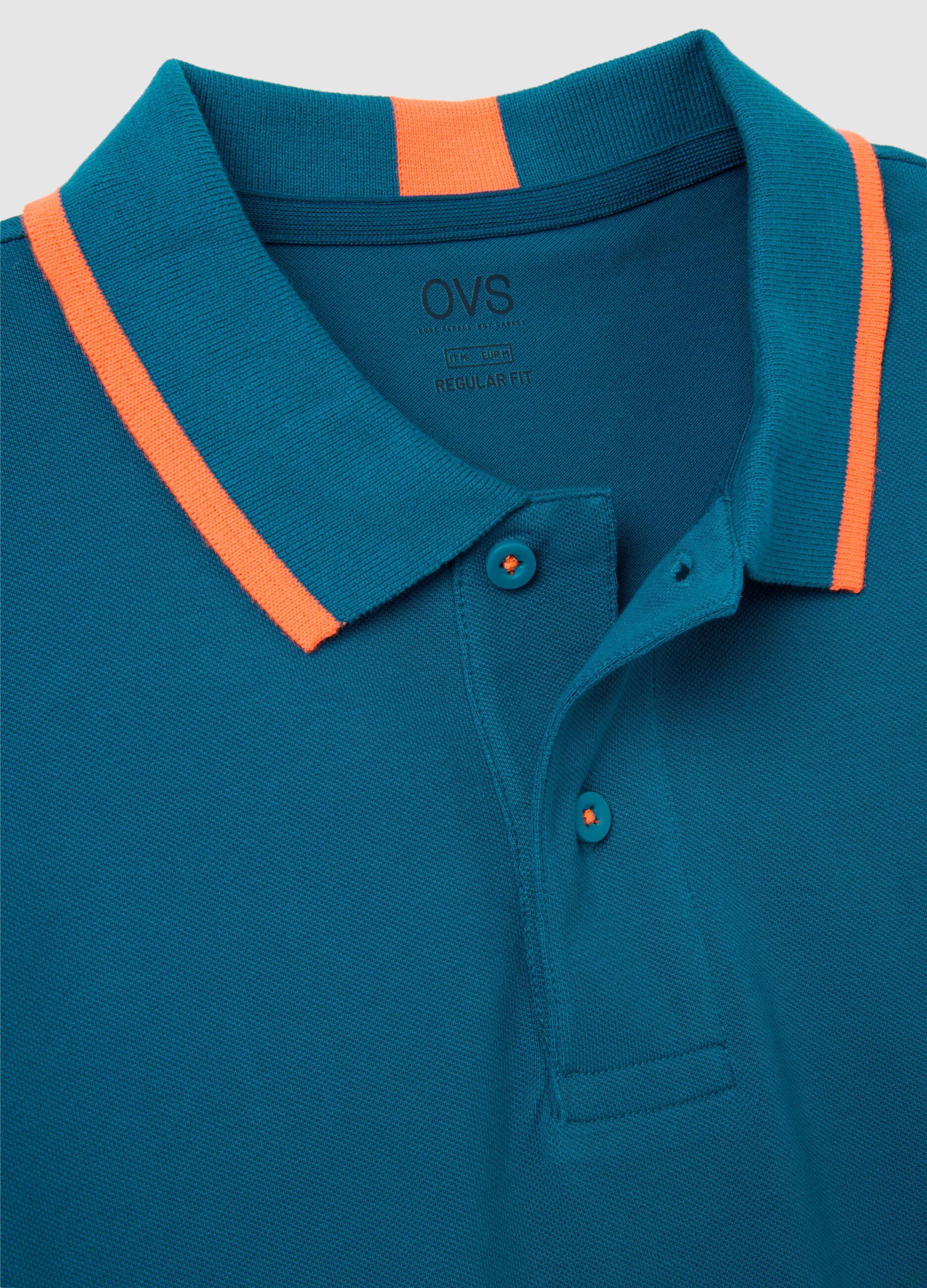 Men's Stretch Cotton Multicolour Polo Regular Fit