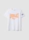 T-shirt in puro cotone bianca regular fit con logo Everlast_4