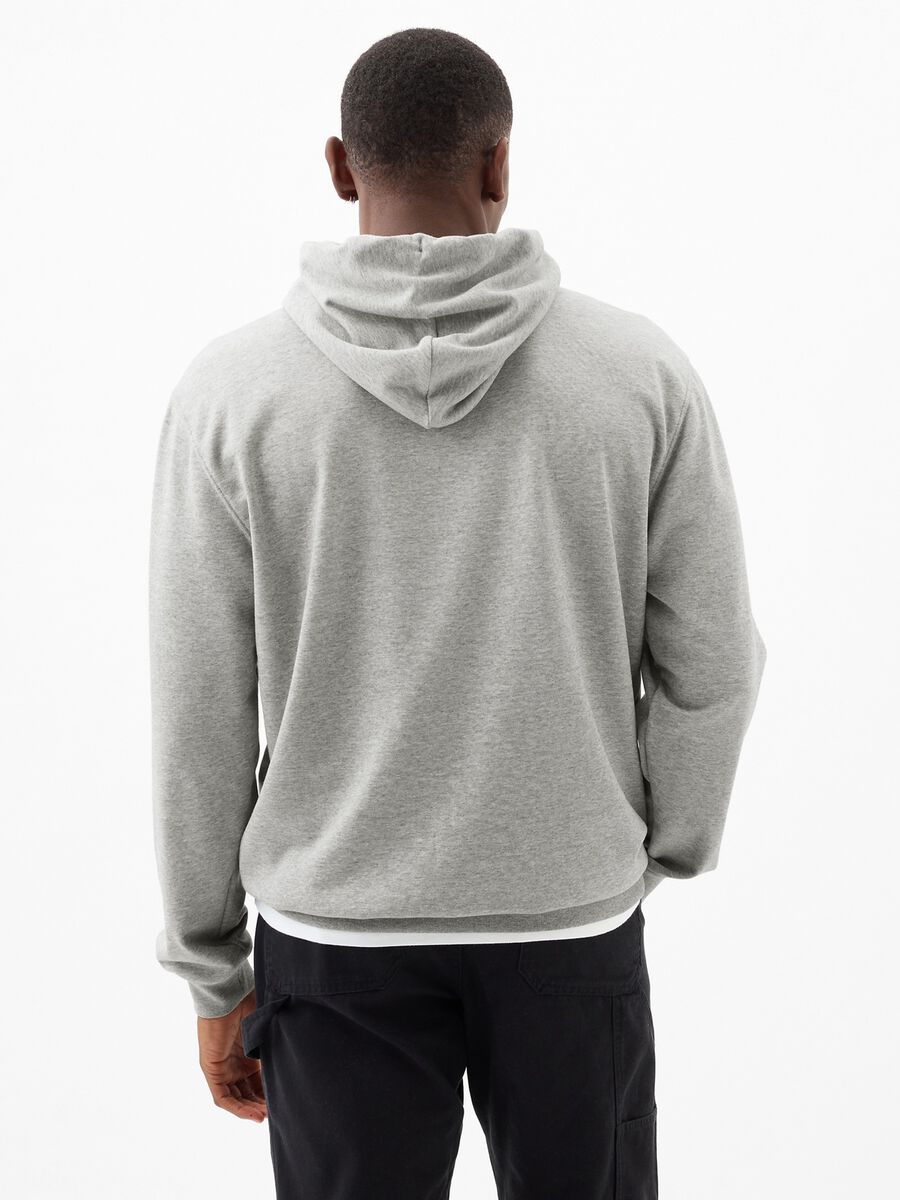 Sweatshirt with hood and maxi logo print_1
