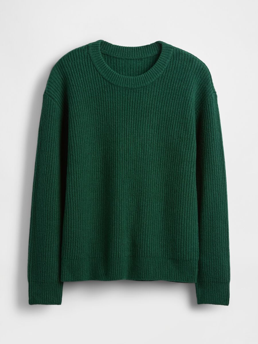 Maglione da bambino in misto cotone verde_3