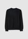 Boys' black pure cotton oversized sweatshirt with lettering_4