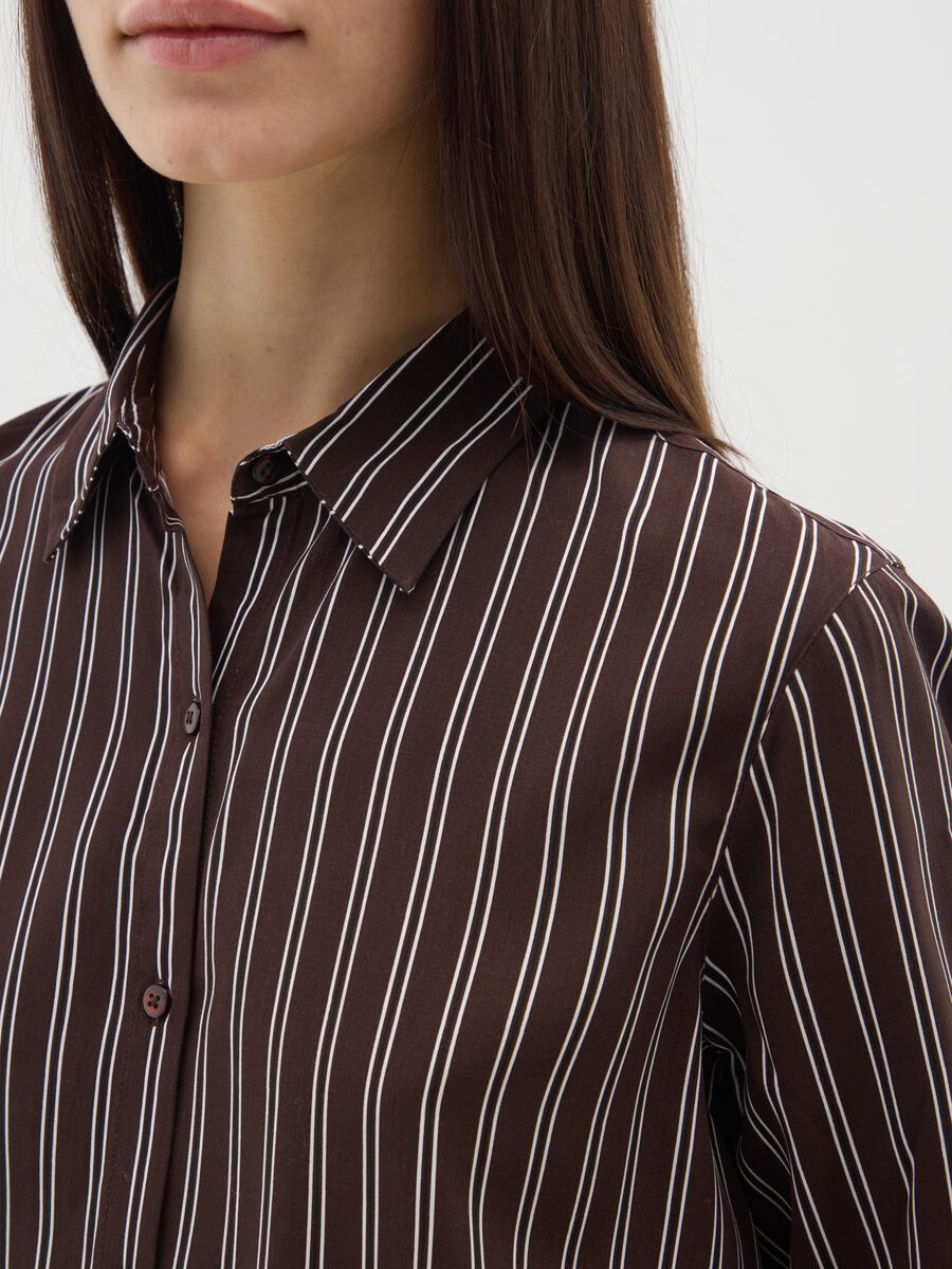 Multi-colour striped regular fit blouse_3