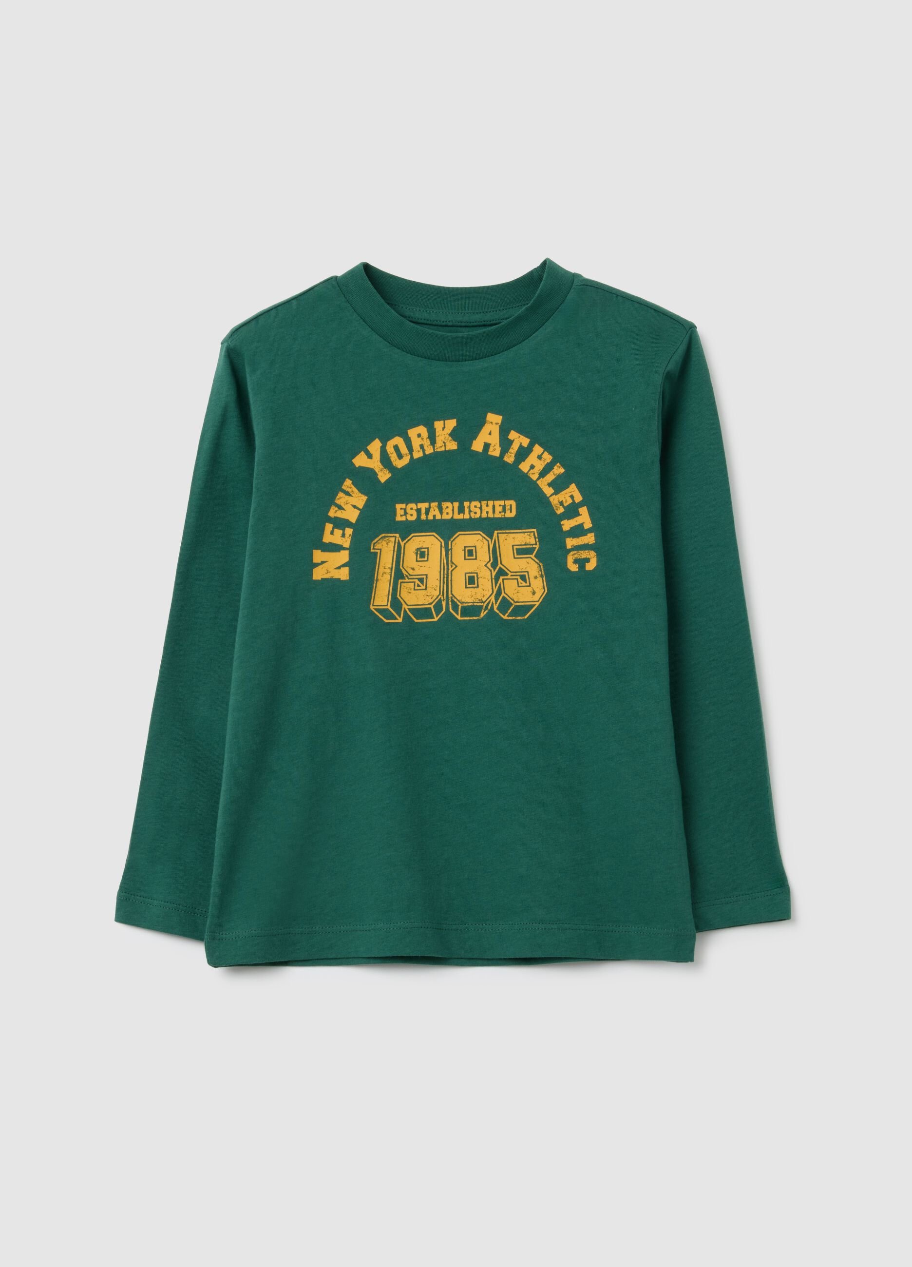 Children's pure cotton green regular fit jumper