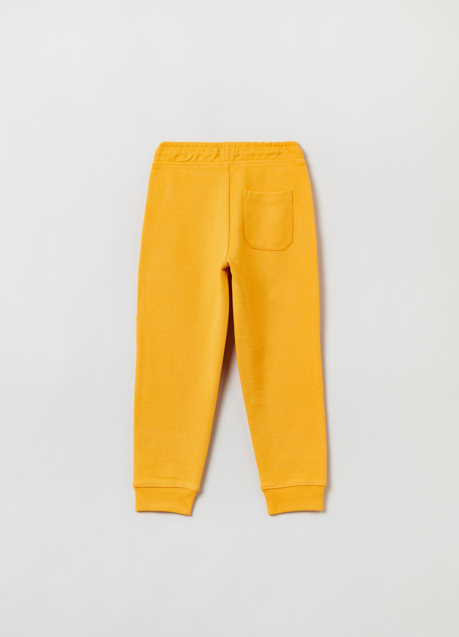 Joggers in felpa con coulisse e ricamo _1