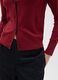 Red viscose blend cardigan regular fit_3
