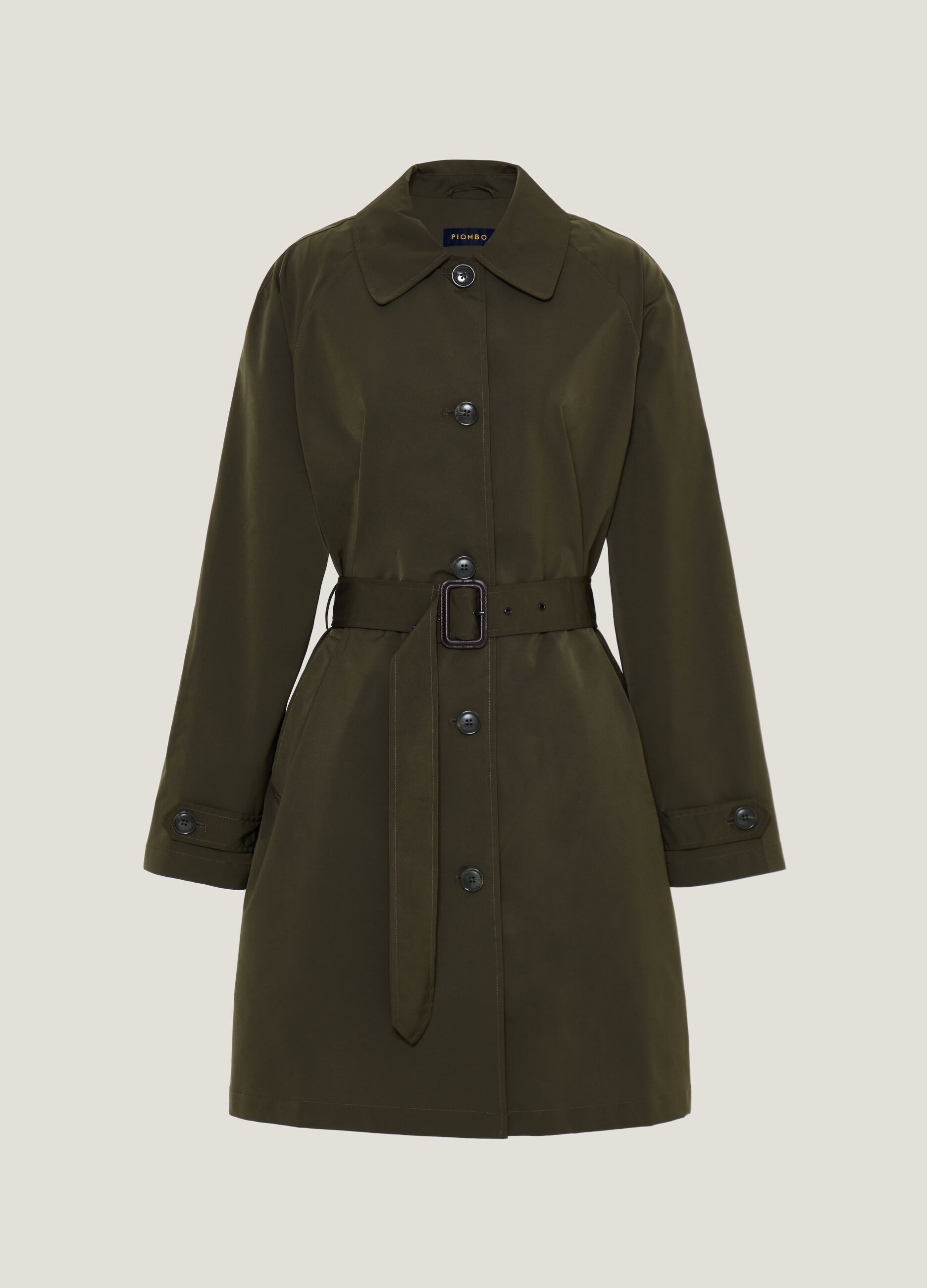 Long trench coat with belt