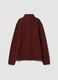 Red regular-fit half-zip fleece sweatshirt_2