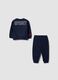 Blue oversized pure cotton jogging set with Spidey print for baby boy_1