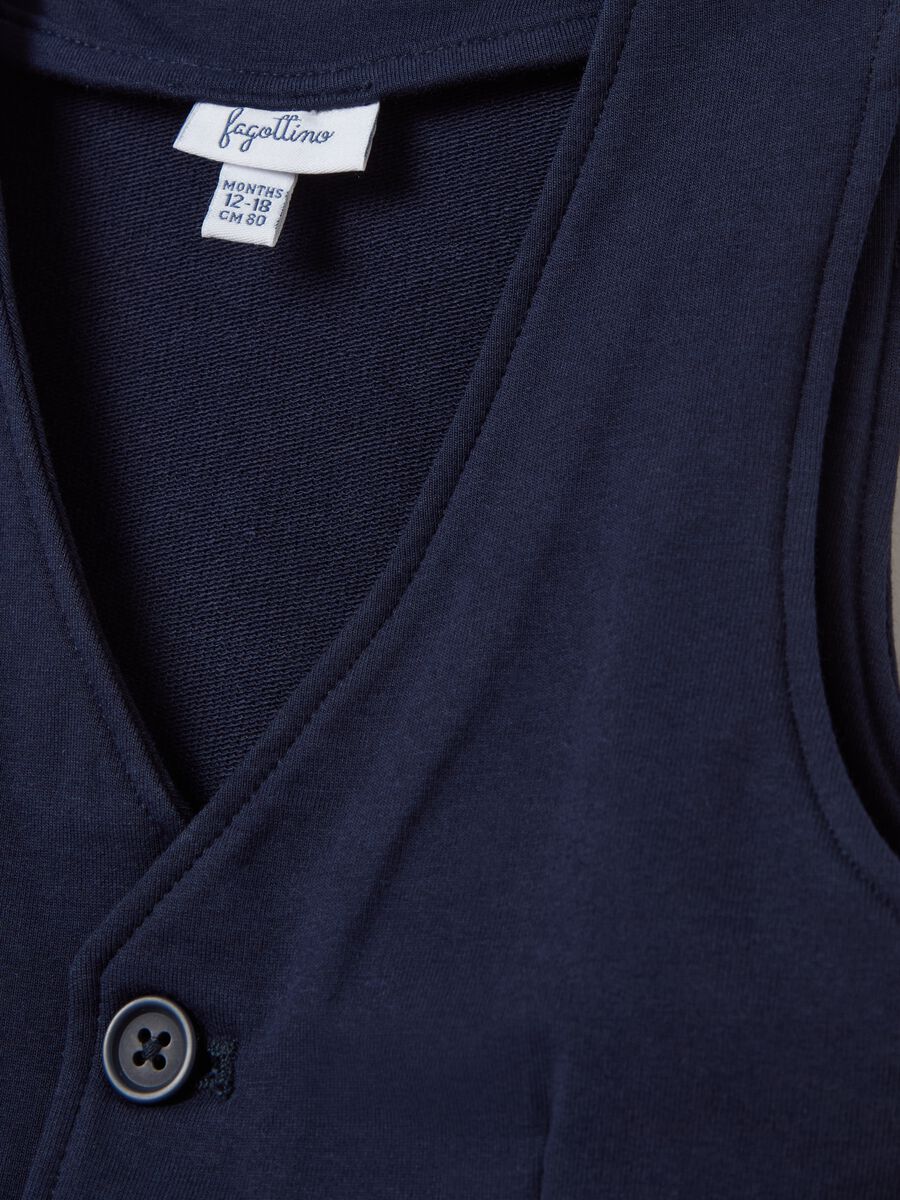 French Terry tank top with V neck_3