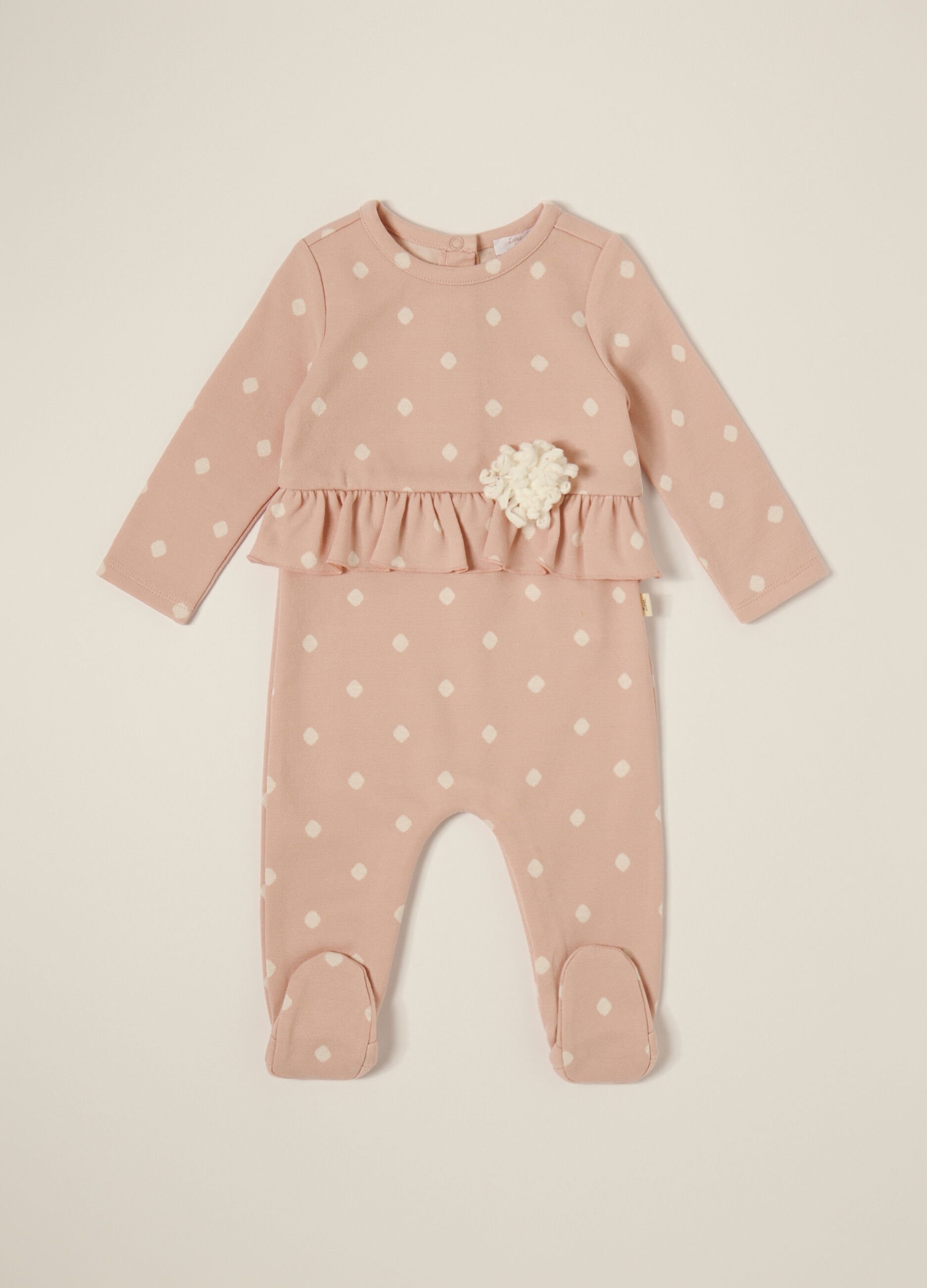 Pink Stretch Cotton Baby Suit