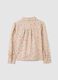 Girls' regular fit multicolour floral shirt_1