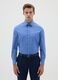 Men's Blue Cotton Blend Easy Iron Shirt_0