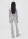 Girls&rsquo; grey flared leggings in stretch organic cotton_2