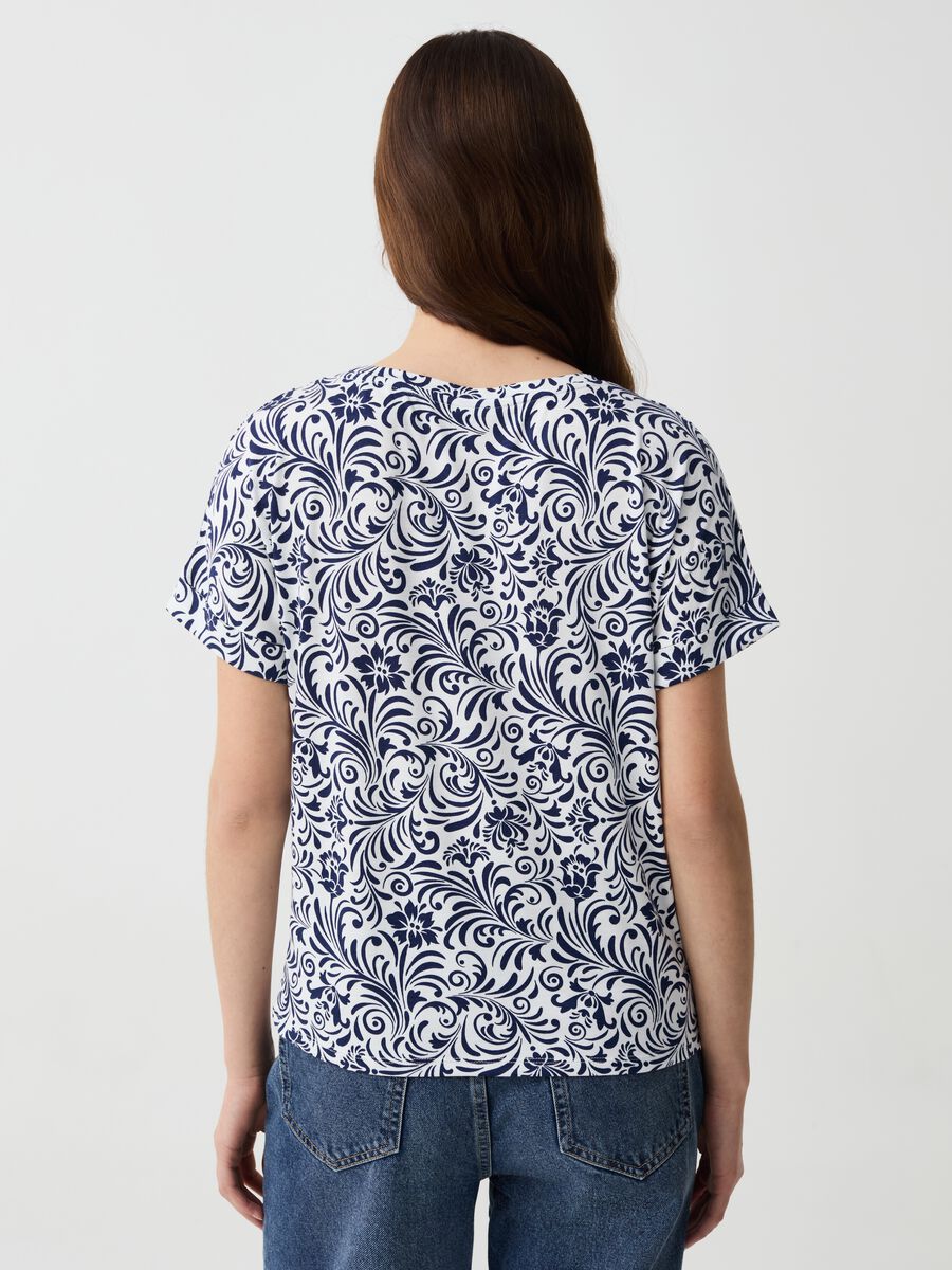 Floral T-shirt with kimono sleeves_2