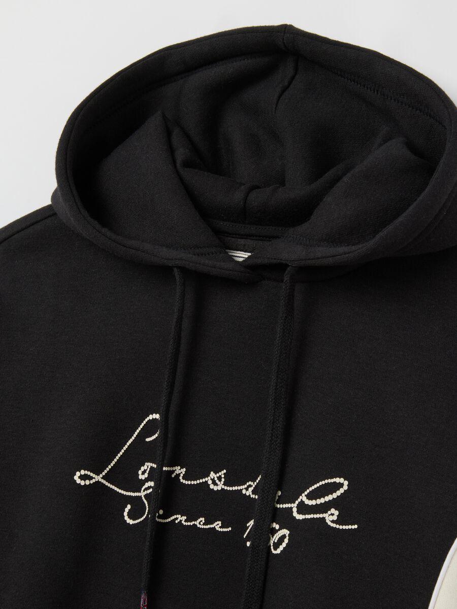 Black Cotton Blend Hoodie_5