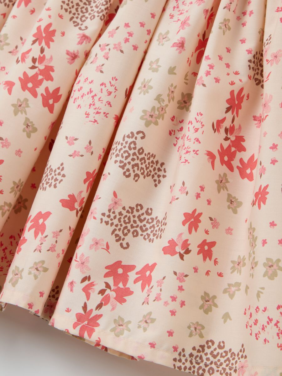 Multicolour regular fit cotton dress for girls_2