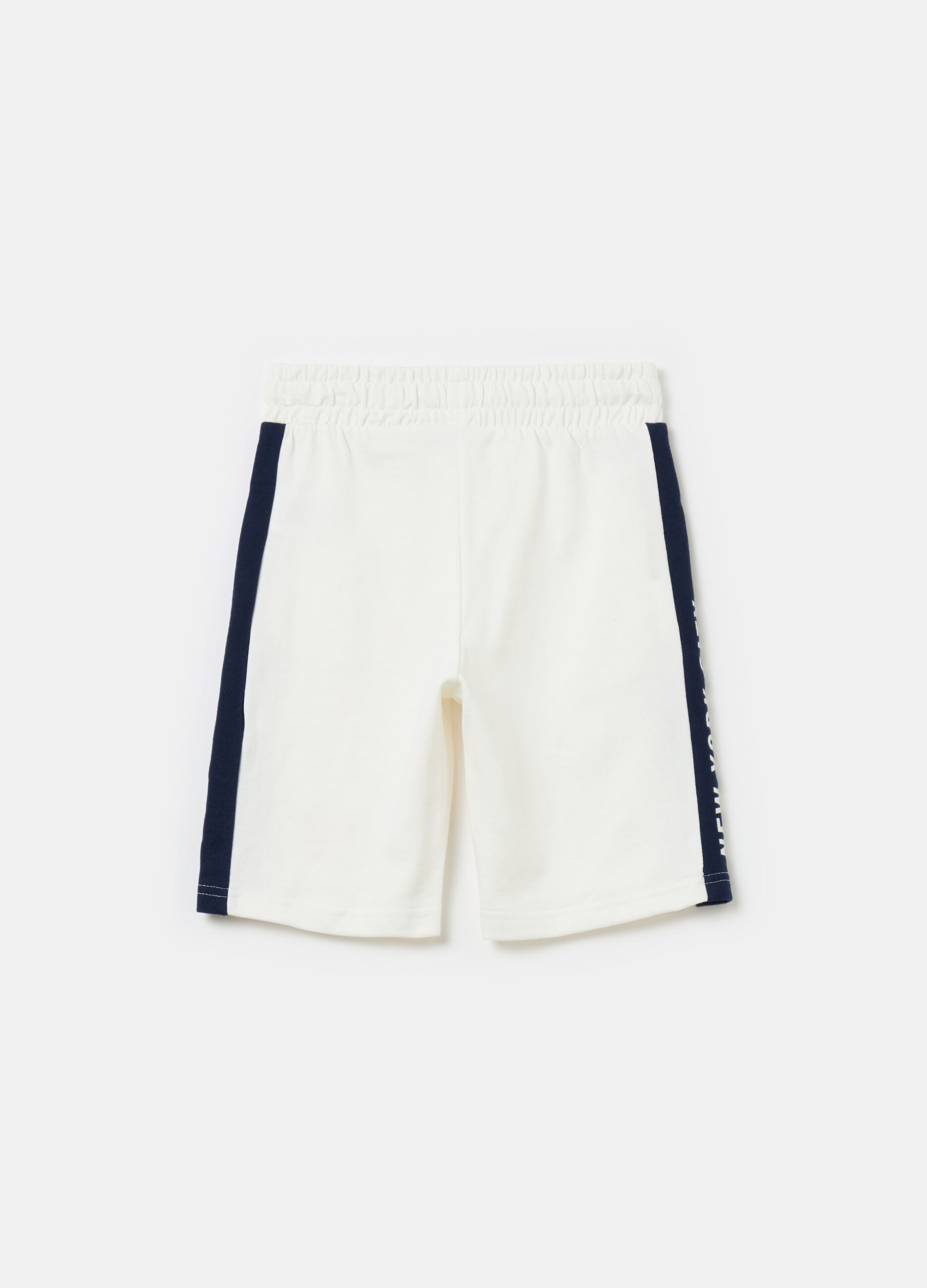Shorts in cotone con stampa logo