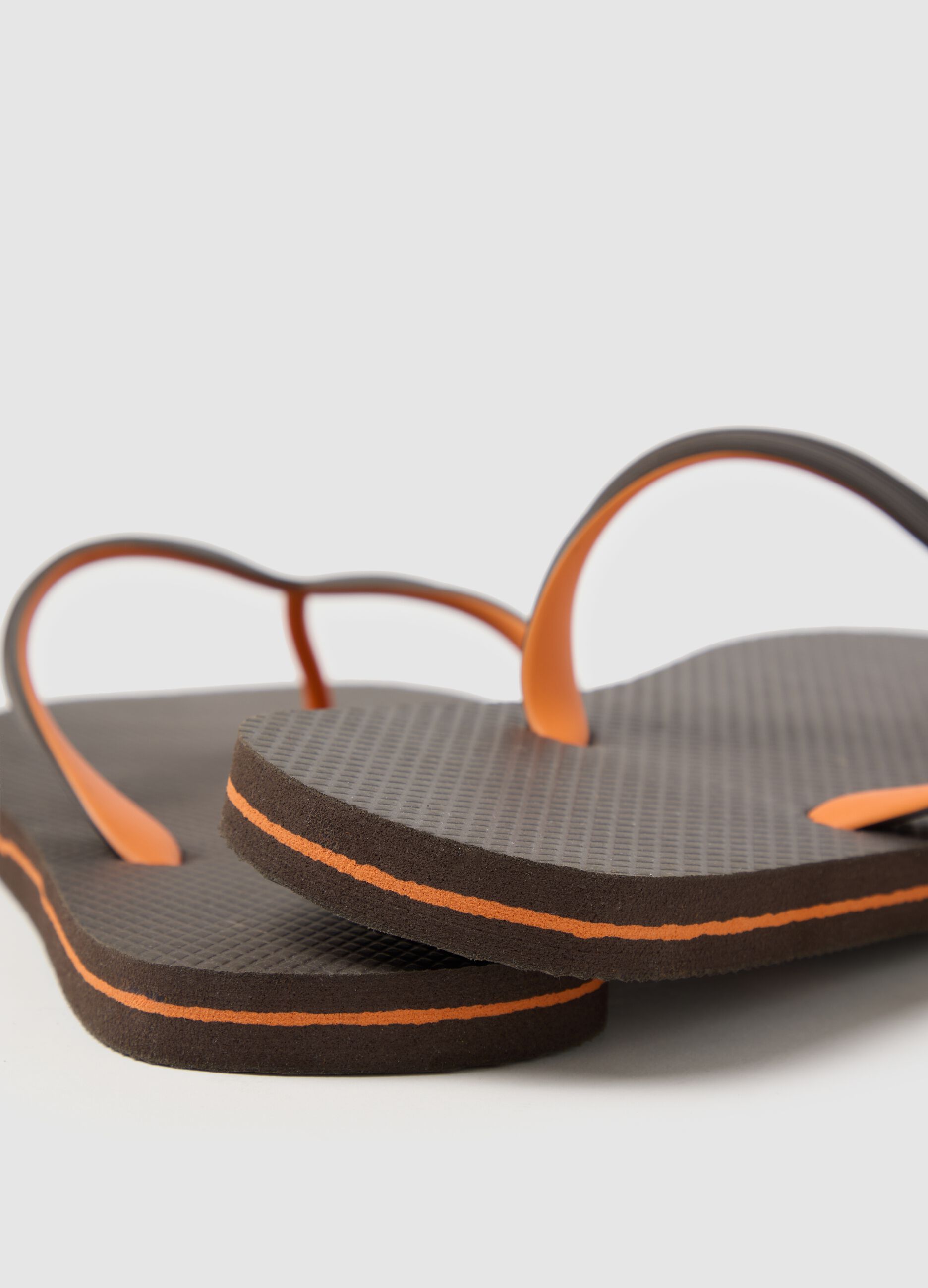 Men’s multicoloured flip-flop in mixed multicoloured material