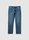 Regular fit blue denim jeans_4