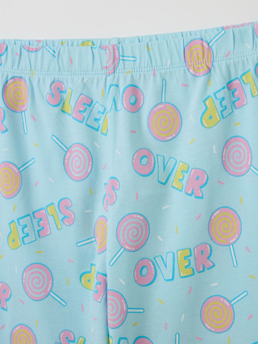 Pigiama in cotone bio "Ready for my sleep over party"_3