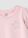 Girls&rsquo; pink pure cotton regular-fit T-shirt with star_3