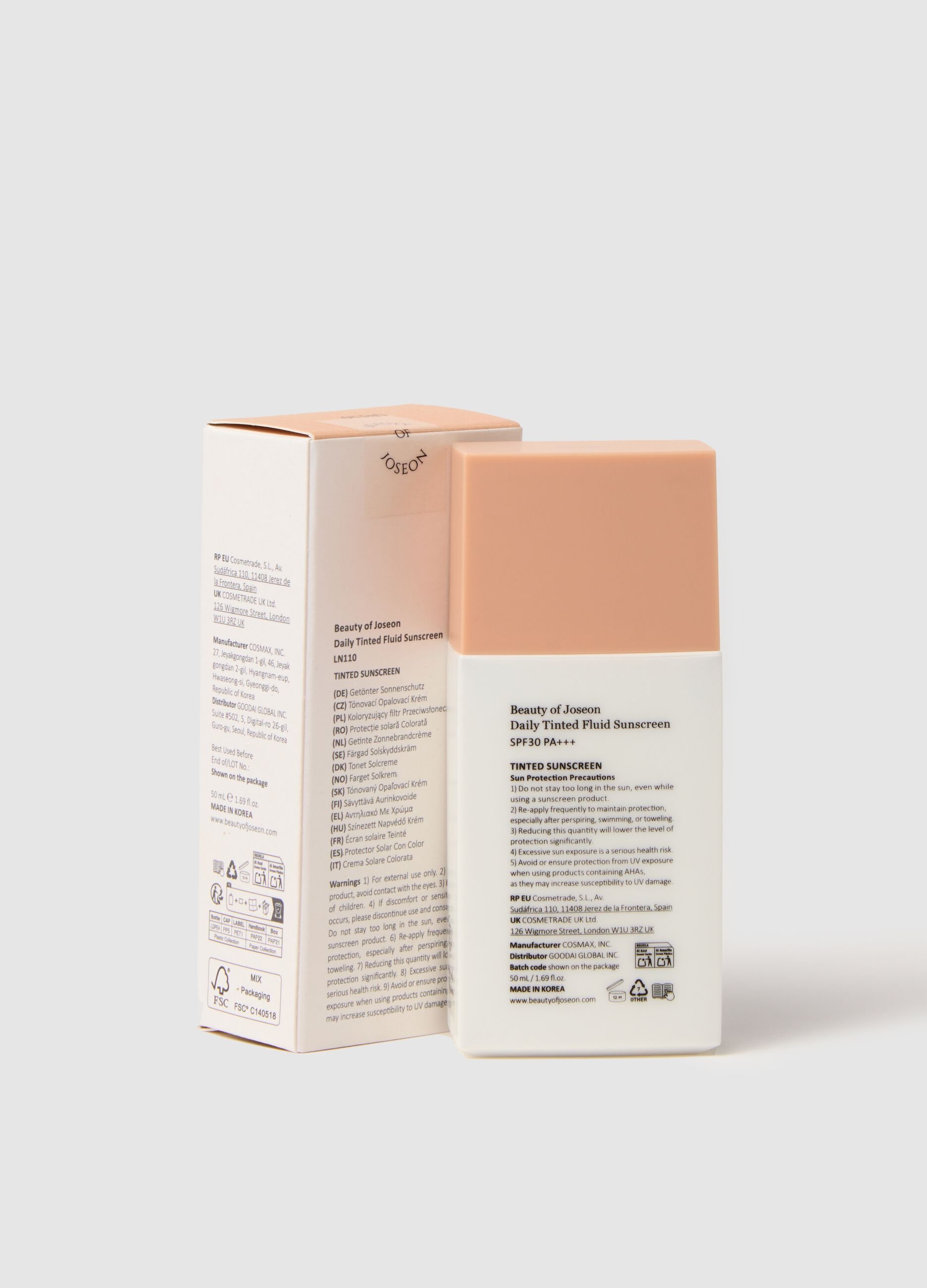 Crema solare colorata con SPF - skincare coreana