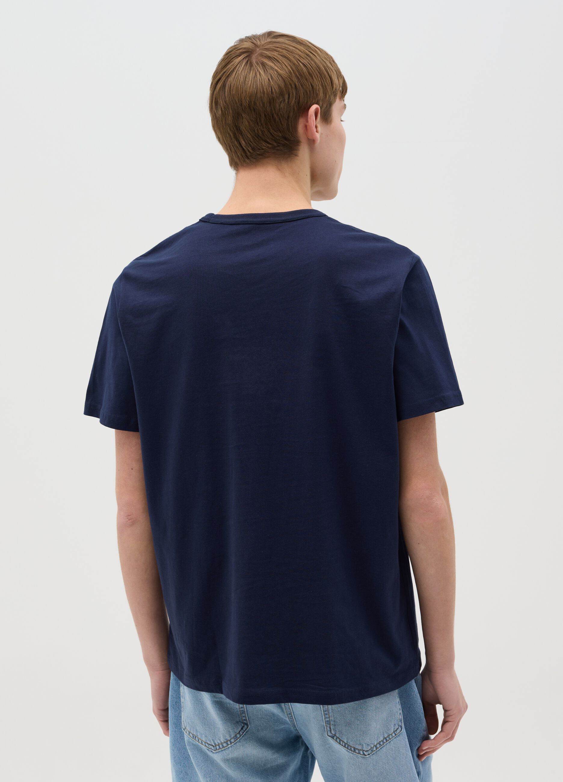 Cotton T-shirt with "Drift Inc" racing car print